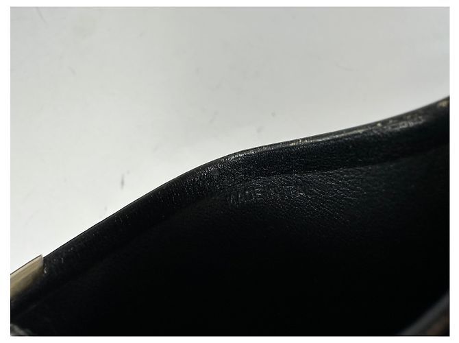 Porta-cartões de couro vintage Givenchy preto - vista 4