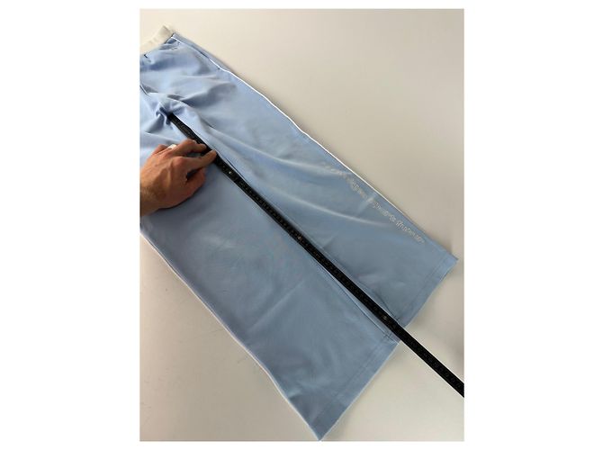 Vintage Courreges Paris hellblaue Jogginghose M - Ansicht 10