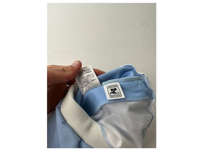Vintage Courreges Paris hellblaue Jogginghose M - Ansicht 13