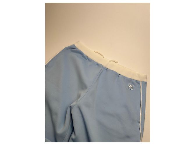 Vintage Courreges Paris hellblaue Jogginghose M - Ansicht 3