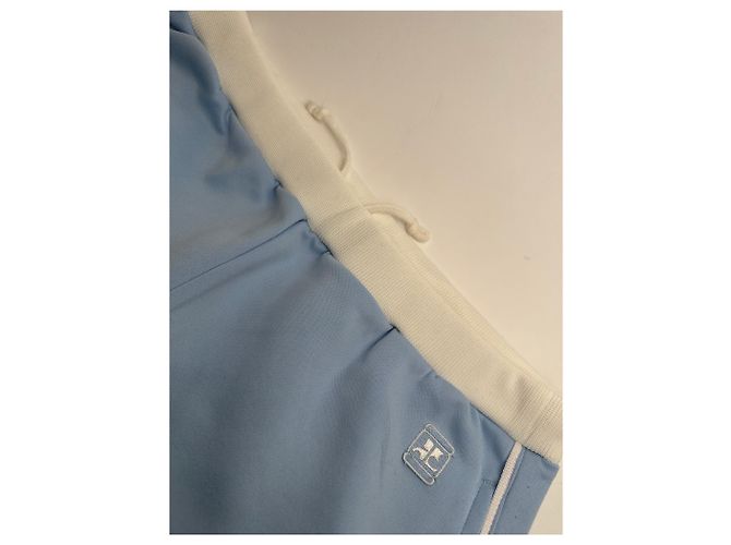Vintage Courreges Paris hellblaue Jogginghose M - Ansicht 5