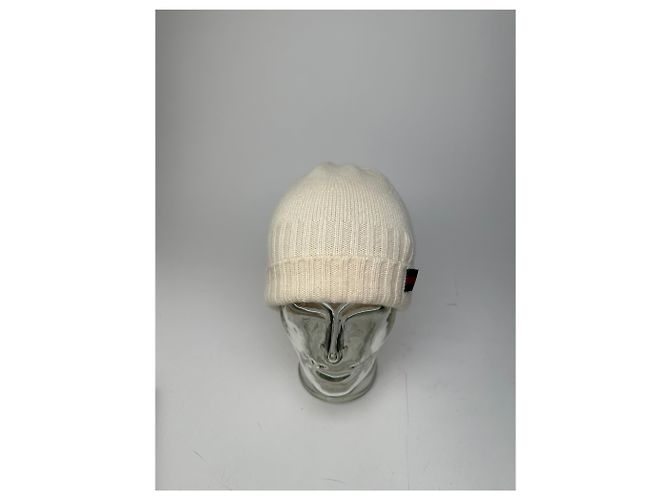 Vintage Gucci Cashmere M Mütze Creme Weiß - Ansicht 10