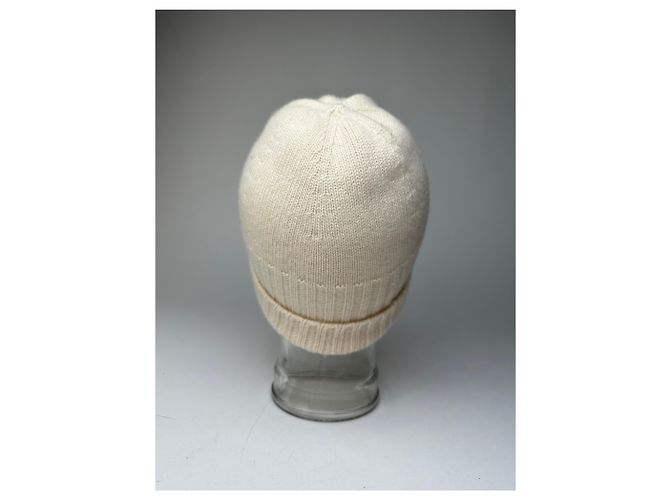 Vintage Gucci Cashmere M Mütze Creme Weiß - Ansicht 4