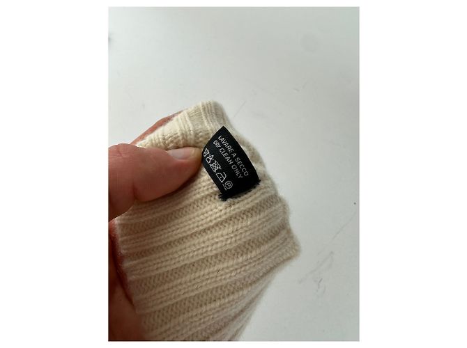 Vintage Gucci Cashmere M Mütze Creme Weiß - Ansicht 6