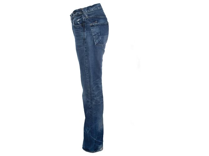 Autre Marque PRPS, jeans blu con lavaggio vintage - vista 4