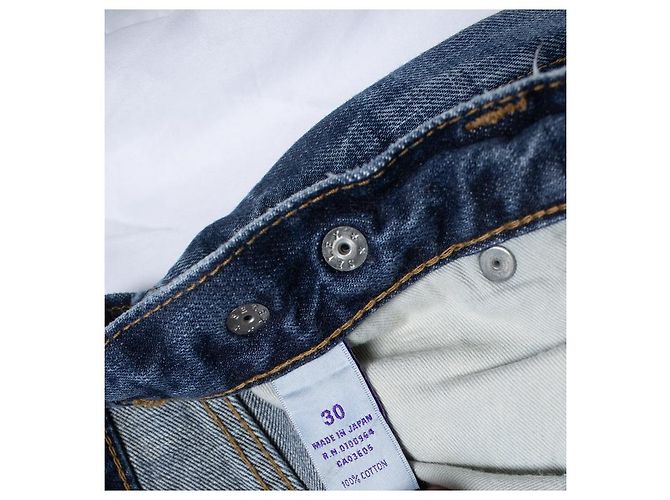 Autre Marque PRPS, jeans blu con lavaggio vintage - vista 6