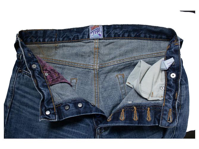 Autre Marque PRPS, jeans blu con lavaggio vintage - vista 7