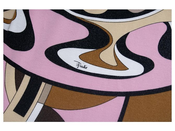 Emilio Pucci, grafisch bedruckter Rollkragenpullover Pink Mehrfarben - Ansicht 7