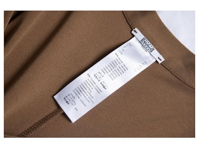 Vestido drapeado de stretch marrón Wolford Castaño - vista 7