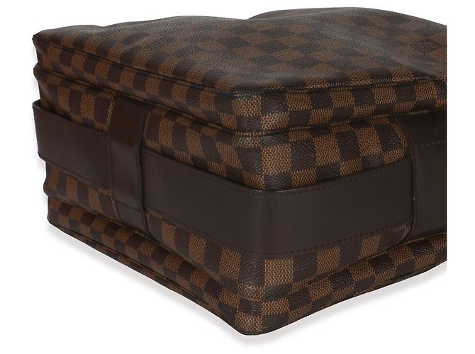 Borsa Messenger Naviglio in tela Damier Ebene Louis Vuitton Marrone - vista 6
