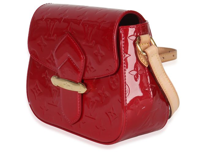 Louis Vuitton Pomme D'Amour Monogram Vernis Bellflower PM Rosso - vista 3
