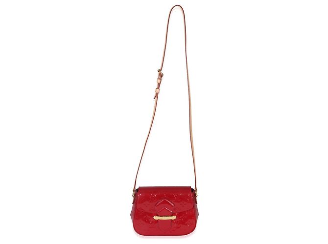 Louis Vuitton Pomme D'Amour Monogram Vernis Bellflower PM Rosso - vista 5