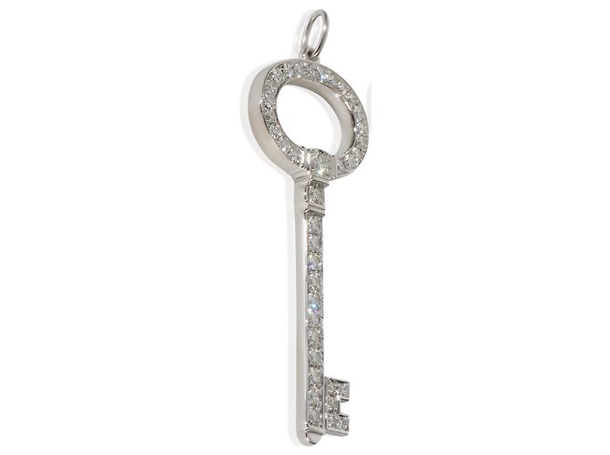 Tiffany & Co. Platin-Diamant-Oval-Schlüsselanhänger - Ansicht 2