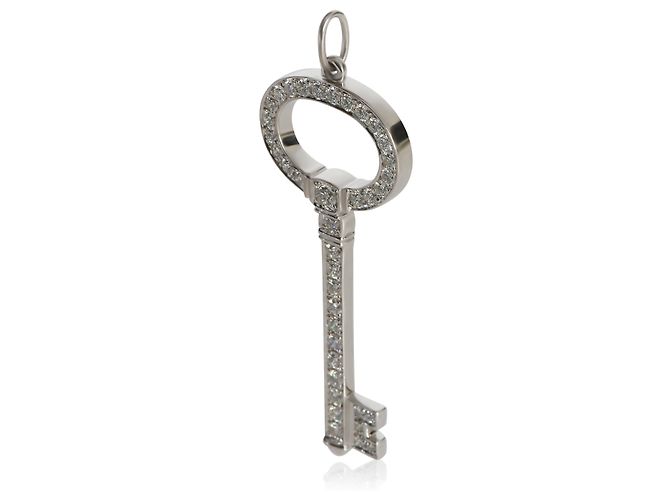 Tiffany & Co. Platin-Diamant-Oval-Schlüsselanhänger - Ansicht 3