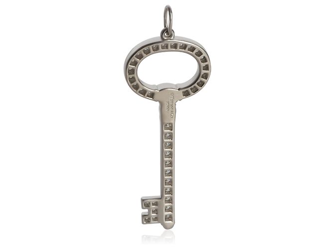 Tiffany & Co. Platin-Diamant-Oval-Schlüsselanhänger - Ansicht 4