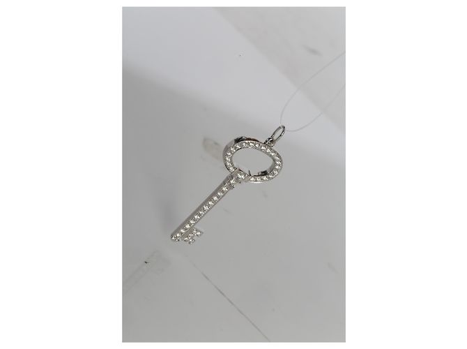 Tiffany & Co. Platin-Diamant-Oval-Schlüsselanhänger - Ansicht 5
