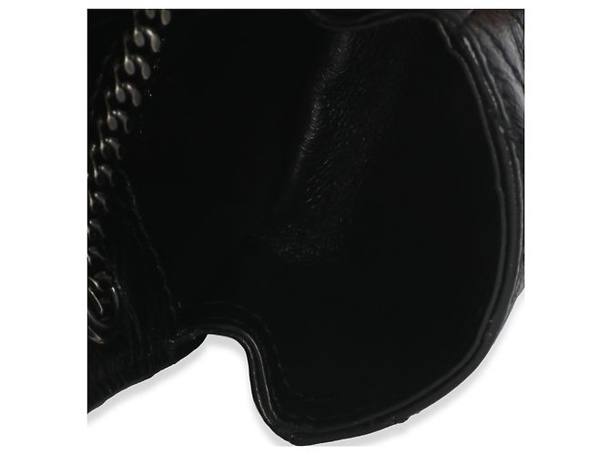 Custodia per Airpods Micro Niki in Pelle di Vitello Nera Crepata Saint Laurent Nero - vista 5