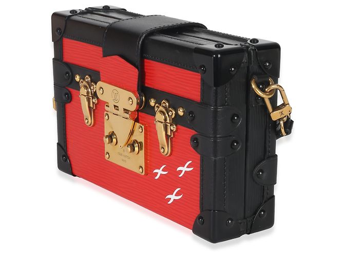 Louis Vuitton Petite Malle Épi Rosso Nero - vista 3