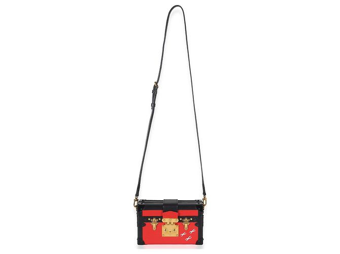 Louis Vuitton Petite Malle Épi Rosso Nero - vista 5