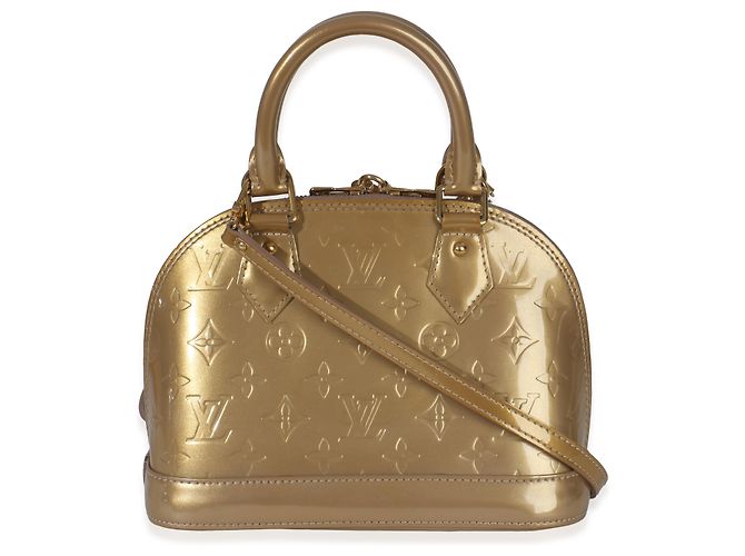 Louis Vuitton Beige Poudre Monogram Vernis Alma BB - vista 2