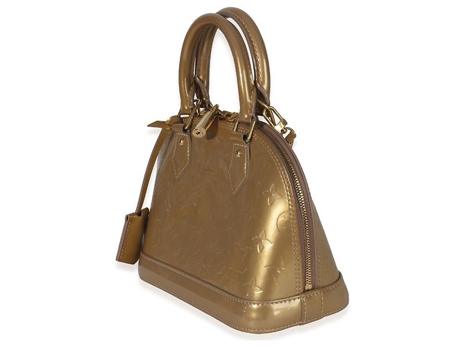 Louis Vuitton Beige Poudre Monogram Vernis Alma BB - vista 3