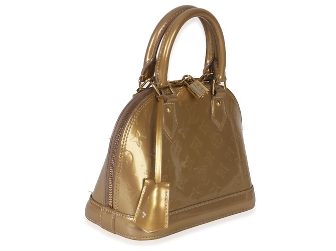 Louis Vuitton Beige Poudre Monogram Vernis Alma BB - vista 4