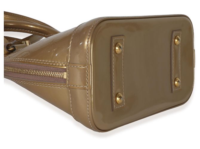 Louis Vuitton Beige Poudre Monogram Vernis Alma BB - vista 5