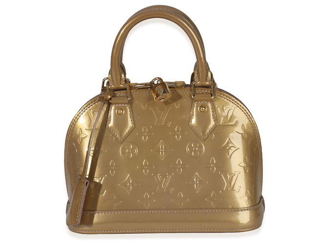 Louis Vuitton Beige Poudre Monogram Vernis Alma BB - vista 7