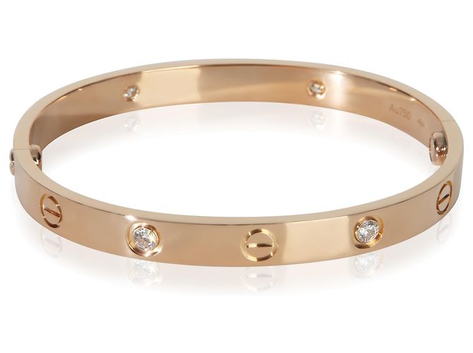 Bracciale Love in oro rosa e diamanti di Cartier - vista 3