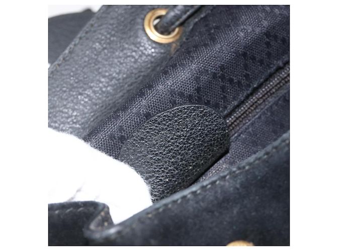 Gucci Gucci bamboo daim mini Nero - vista 7