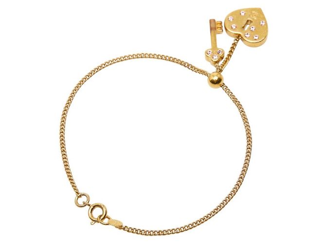 Timeless Bracciale a forma di cuore con il logo Coco di Chanel D'oro - vista 2