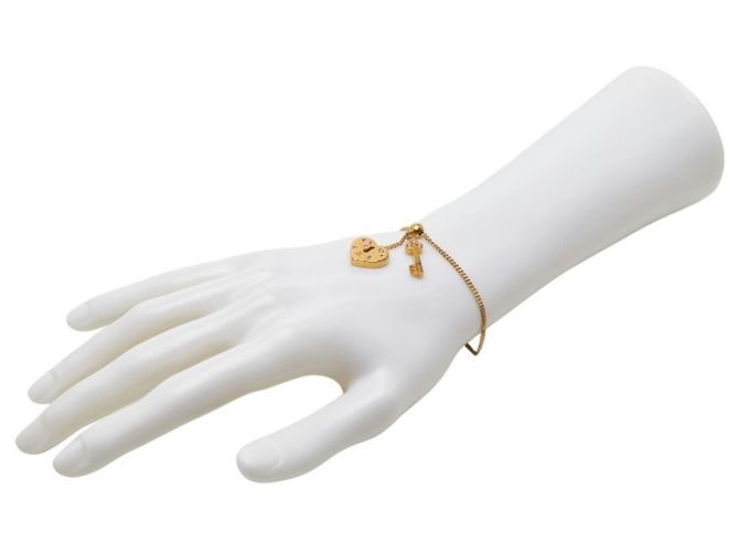 Timeless Bracciale a forma di cuore con il logo Coco di Chanel D'oro - vista 6