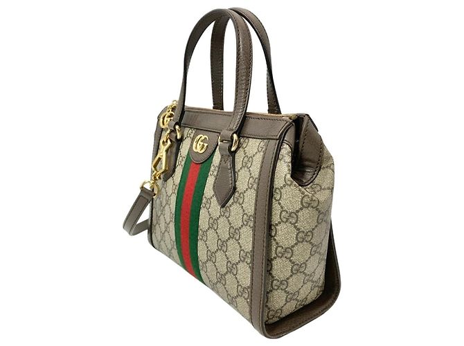 Sac tote Ophidia petit de Gucci Beige - vue 2