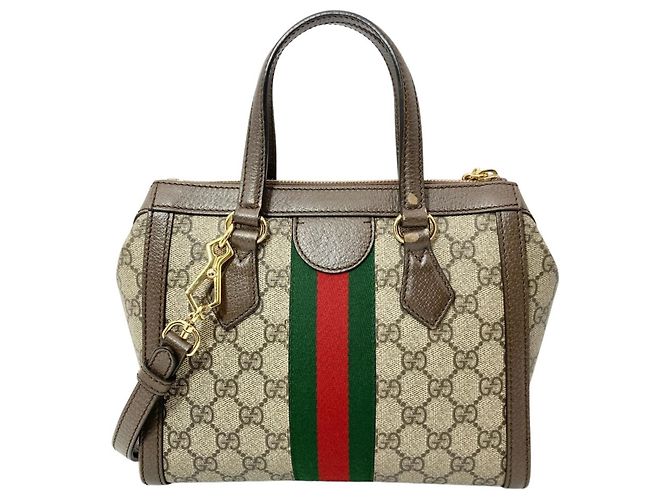 Sac tote Ophidia petit de Gucci Beige - vue 3