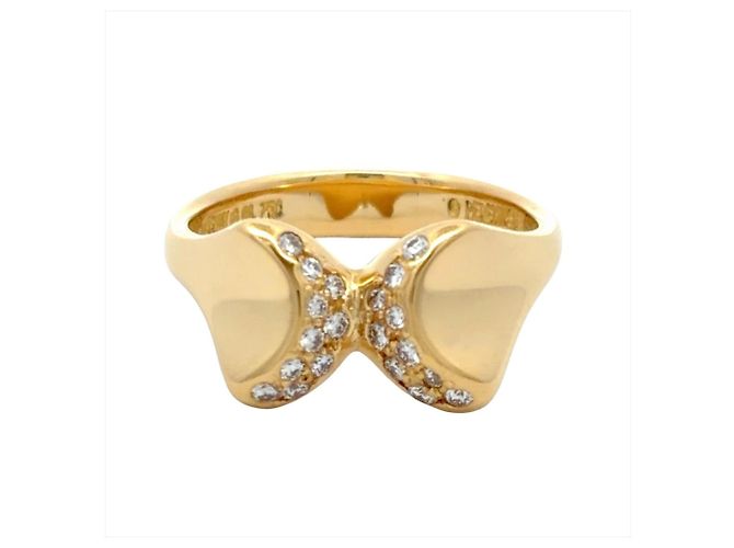 18K Gelbgoldring mit Diamant von Tiffany & Co. - Ansicht 2