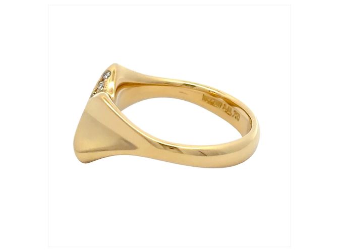 18K Gelbgoldring mit Diamant von Tiffany & Co. - Ansicht 3