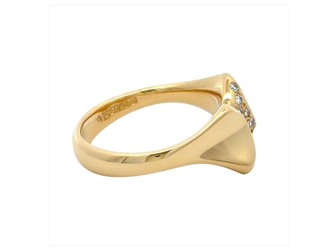 18K Gelbgoldring mit Diamant von Tiffany & Co. - Ansicht 5