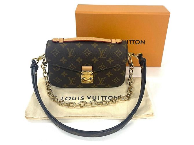 Borsa a Spalla Pochette Metis EW Louis Vuitton Marrone - vista 8