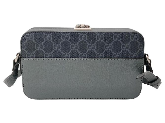 Borsa a Spalla Gucci Cutout Interlocking G Marrone Nero - vista 3