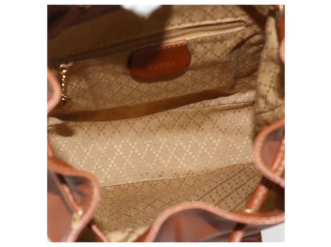 Gucci Vintage Bamboo Leather Marrone - vista 5