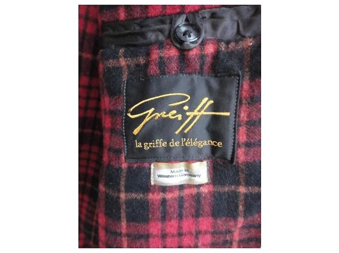 Autre Marque Abrigo Greiff de lana gris - vista 2