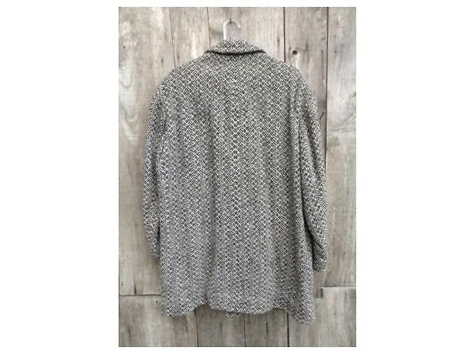 Autre Marque Abrigo Greiff de lana gris - vista 4