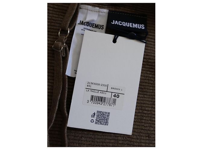 Top sin mangas La Maille Ascu de Jacquemus. Castaño - vista 6