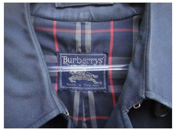 Trench Burberry Blu Navy - vista 3