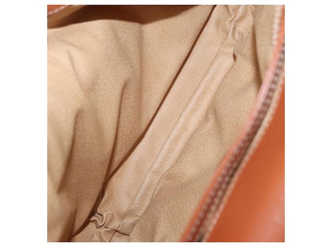 Céline Celine Vintage Macadam Canvas and Leather Marron - vue 5