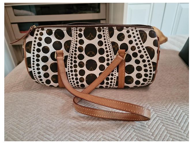 Borsa Louis Vuitton Monogram Dots Speedy 30 Marrone Bianco Monogramma - vista 2