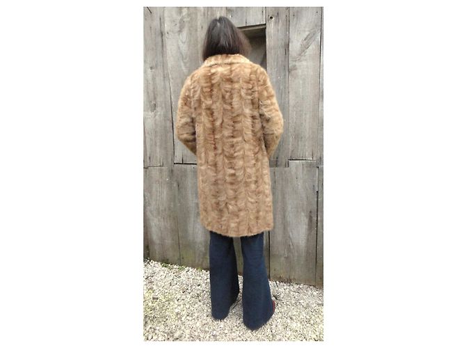 Autre Marque Abrigo de piel Laverre Bourguignon Beige - vista 2