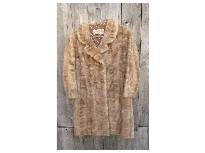 Autre Marque Abrigo de piel Laverre Bourguignon Beige - vista 6