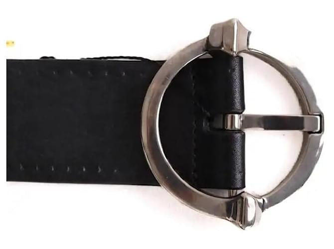 Gucci Cinturón de cuero negro - vista 2