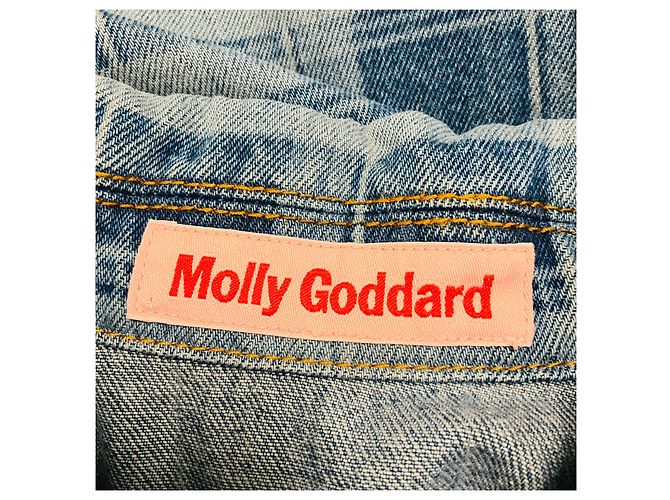 Autre Marque Blaue Alfie Karo-Denimjacke von Molly Goddard - Ansicht 4
